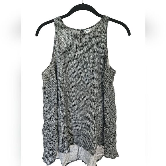 OLD NAVY women's tank top, Size M, black/white, loose fitting - Picture 1 of 3